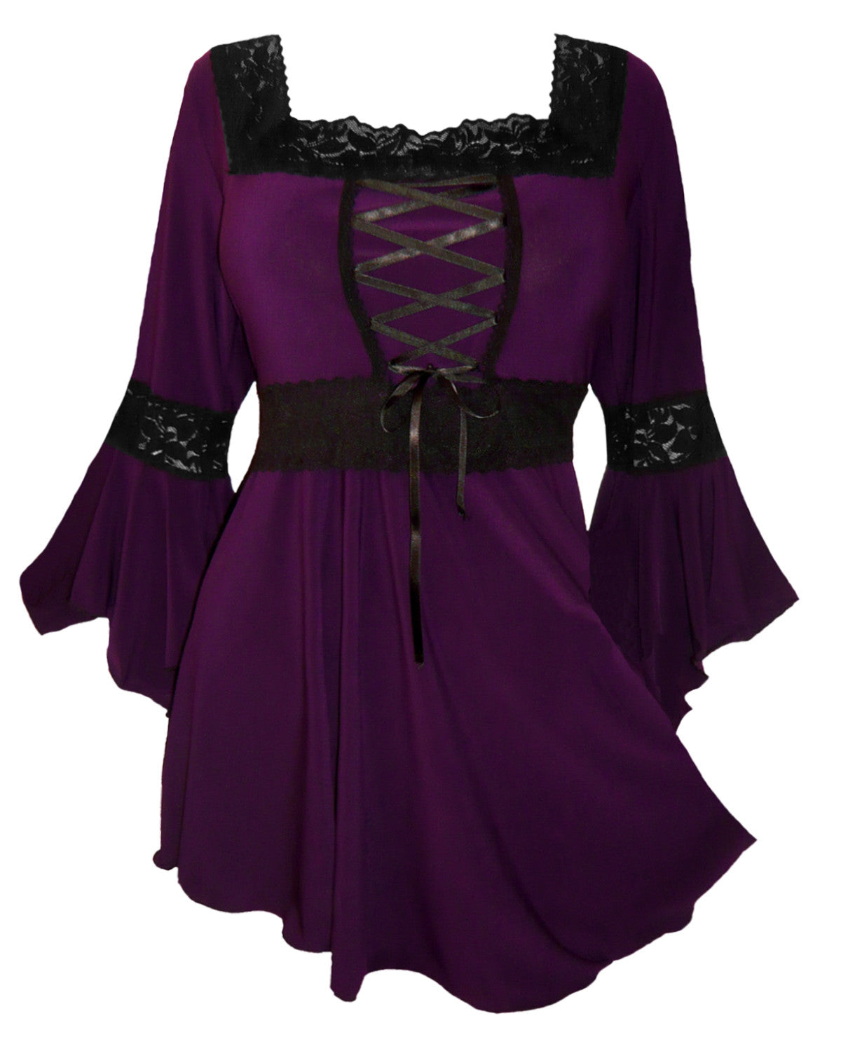 Day Dream Plunge Corset Top in Burgundy