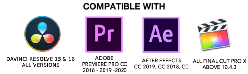 Compatible With Adobe Premiere Pro After Effects Final Cut Pro Davinci Resolve