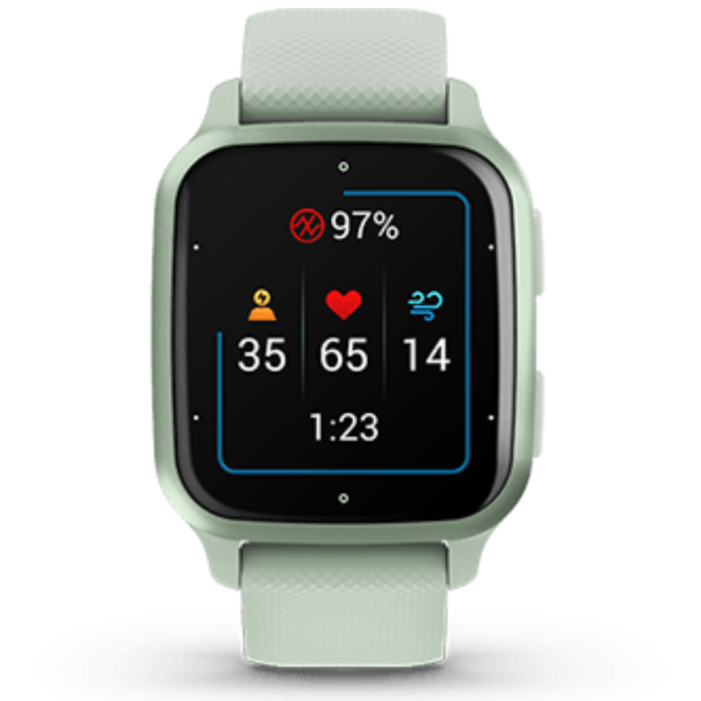 Garmin Venu® Sq 2 - Music Edition, GPS Smartwatch, All-Day Health  Monitoring, Long-Lasting Battery Life, AMOLED Display, Slate and Black