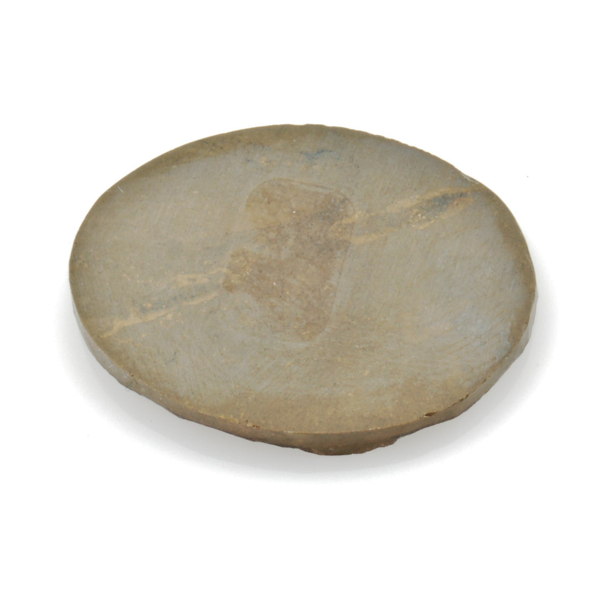 Ammonite Iridescent Oval Fossile Cabochon, 6.1g