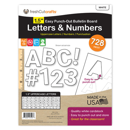Purple 3 in. Capital Alphabet Letters, Numbers, Punctuation – FreshCut  Crafts