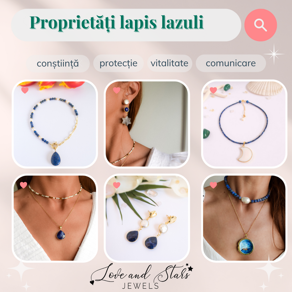 Properties lapis lazuli jewelry Love and Stars Jewels