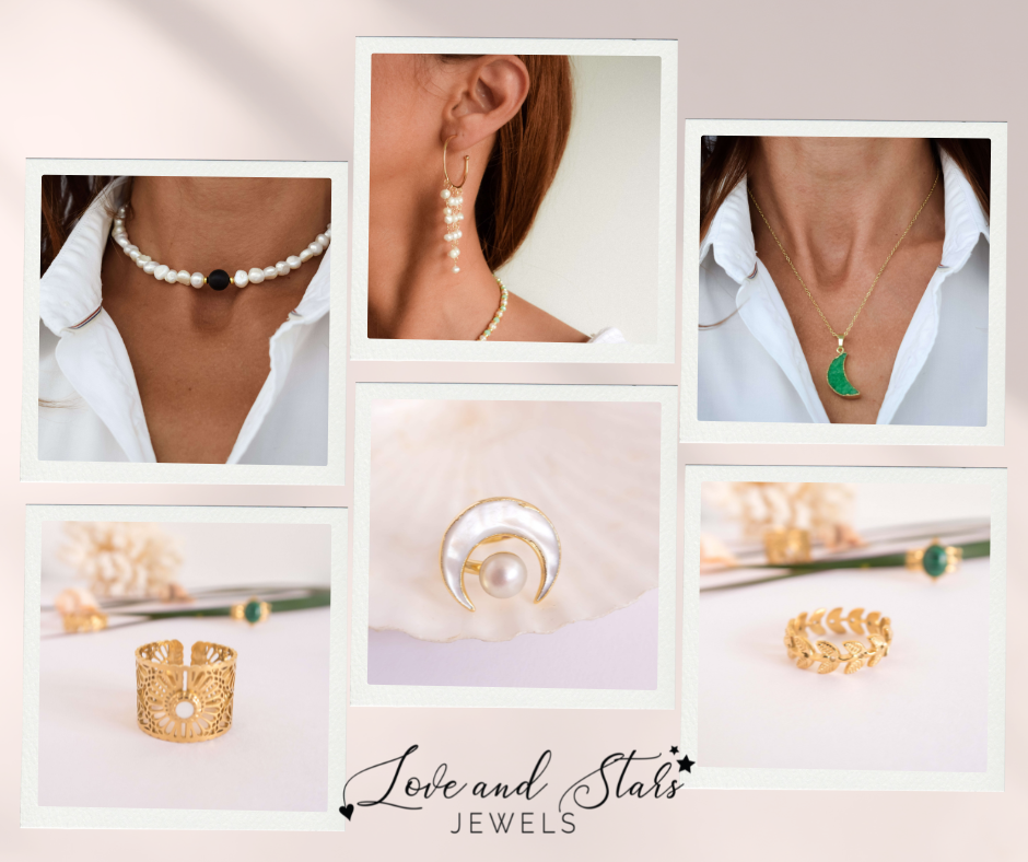 what do you wear with a white shirt jewelry with natural pearls Love and Stars Jewels