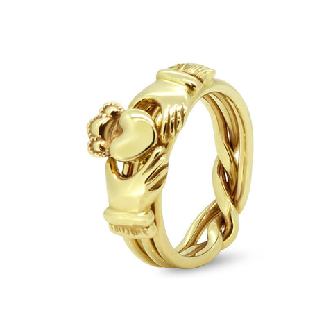 Mens Gold Diamond 7JG-MD | Puzzle Rings Creations