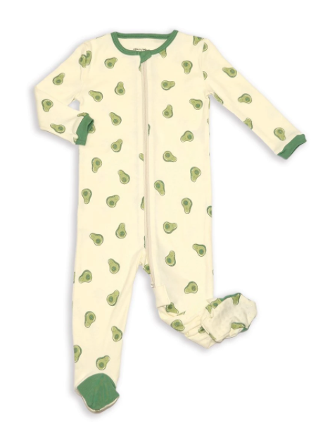 Pyjamas A Pattes En Coton Biologique Avocat Silkberry Baby Bebe De Lait