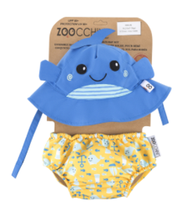 Ensemble Chapeau Et Couche De Piscine Baleine Zoochini Bebe De Lait