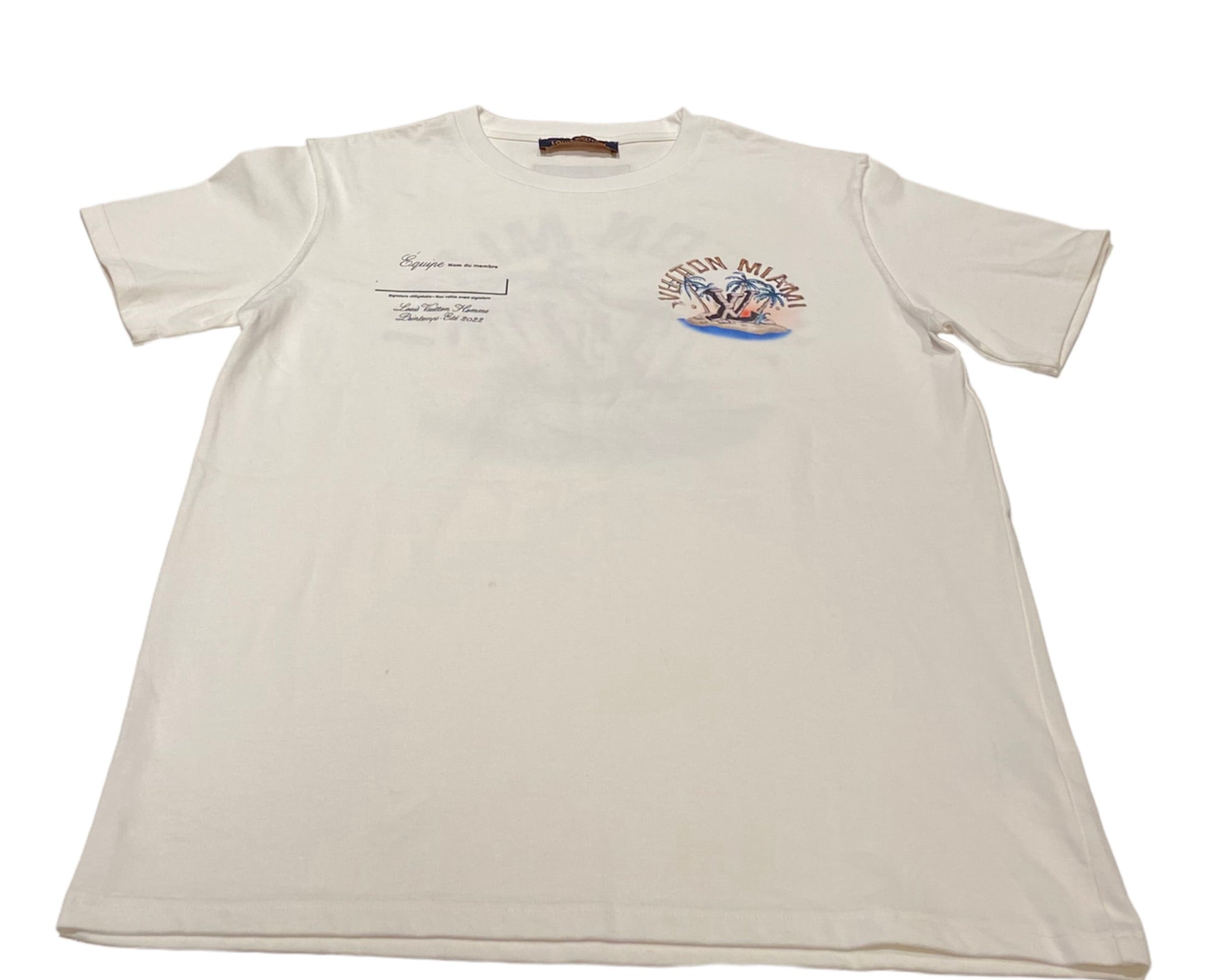 White cotton tshirt Louis Vuitton White size XS International in Cotton   16385390