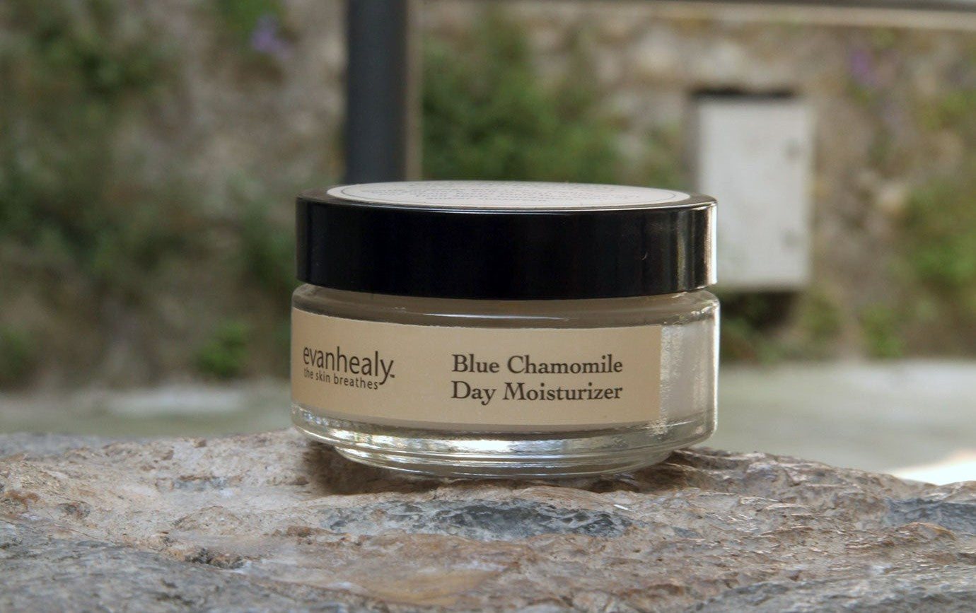 facial moisturizing cream blue chamomile day moisturizer skin care product by evanhealy