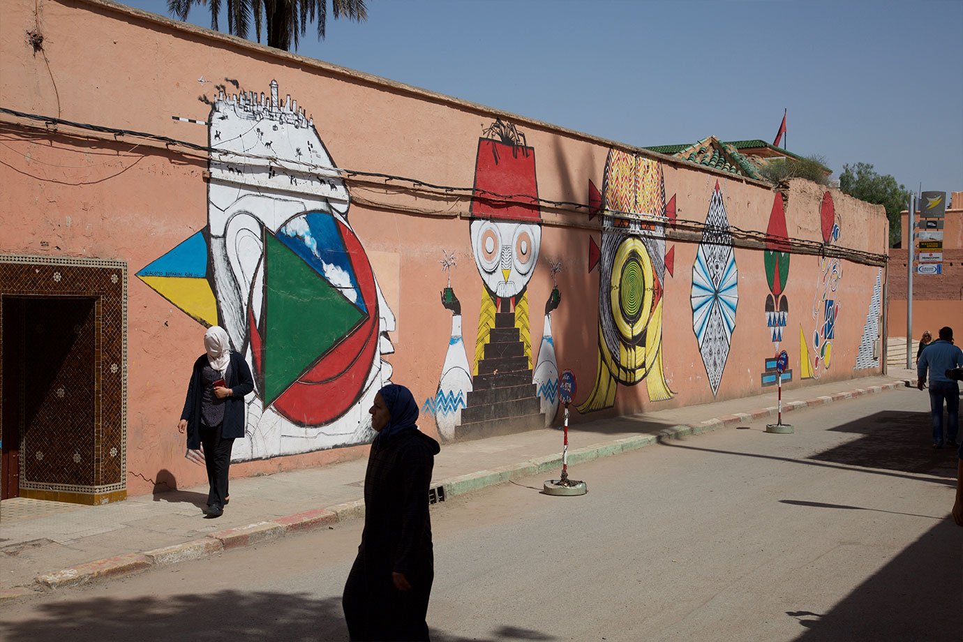 evans journey al amal womens cooperative morocco graffiti wall