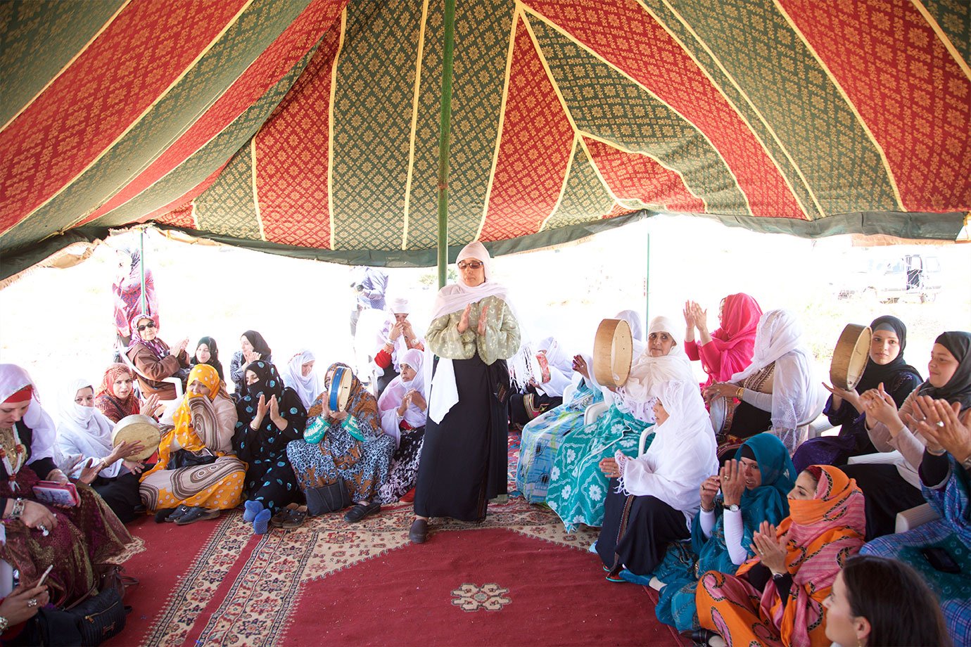 evans journey al amal womens cooperative morocco group circle celebration
