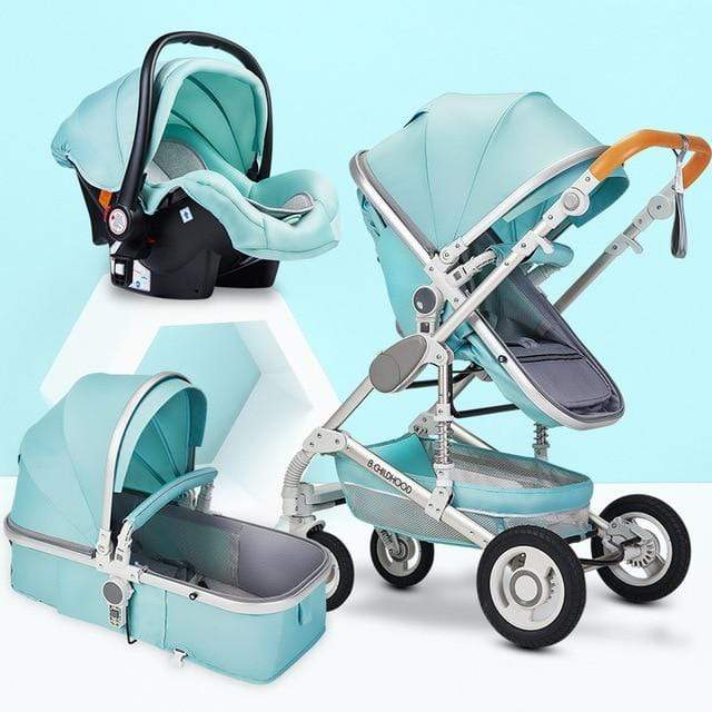 mint green stroller