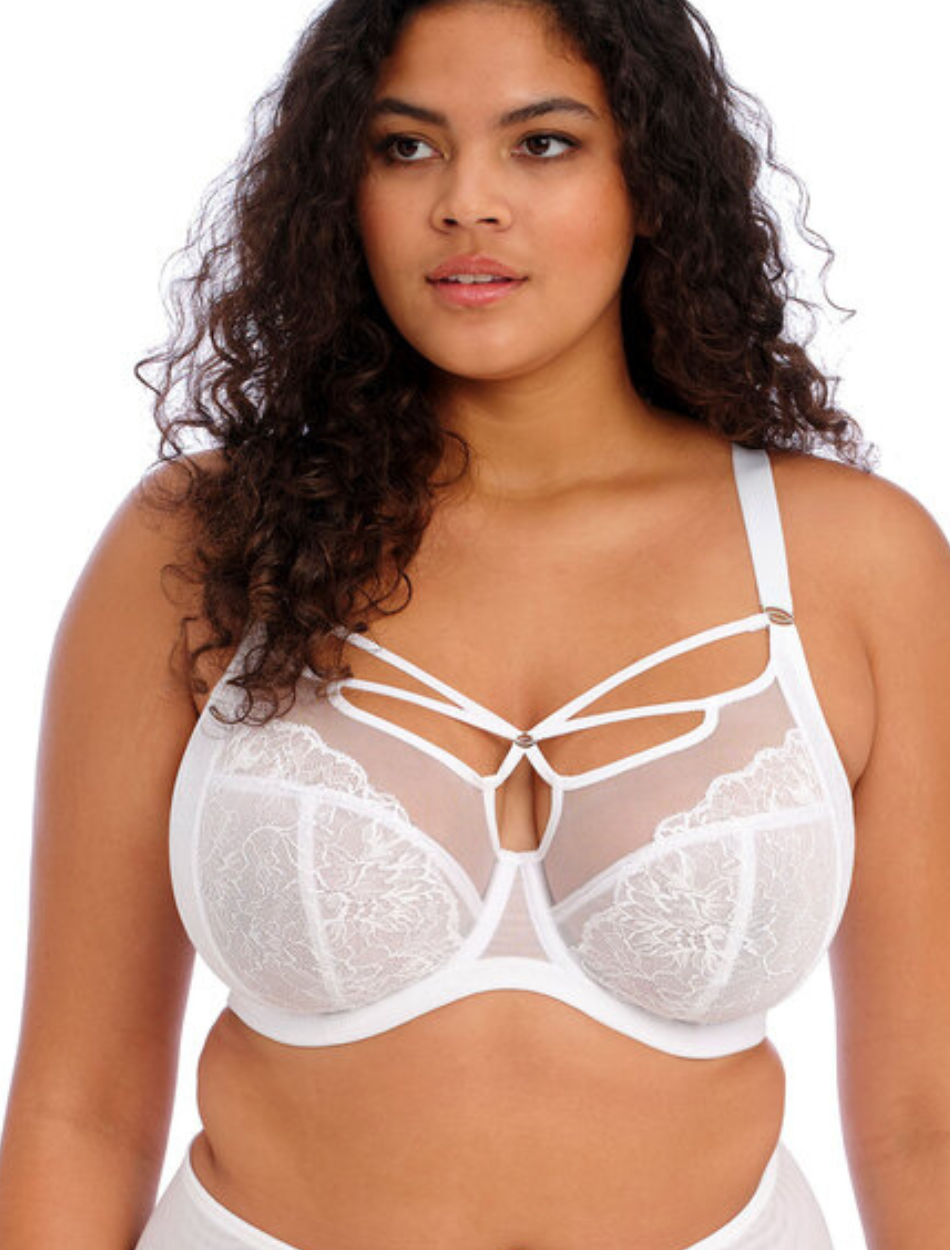 Elomi Brianna Underwire Plunge Bra, White | White Elomi Brianna Bras