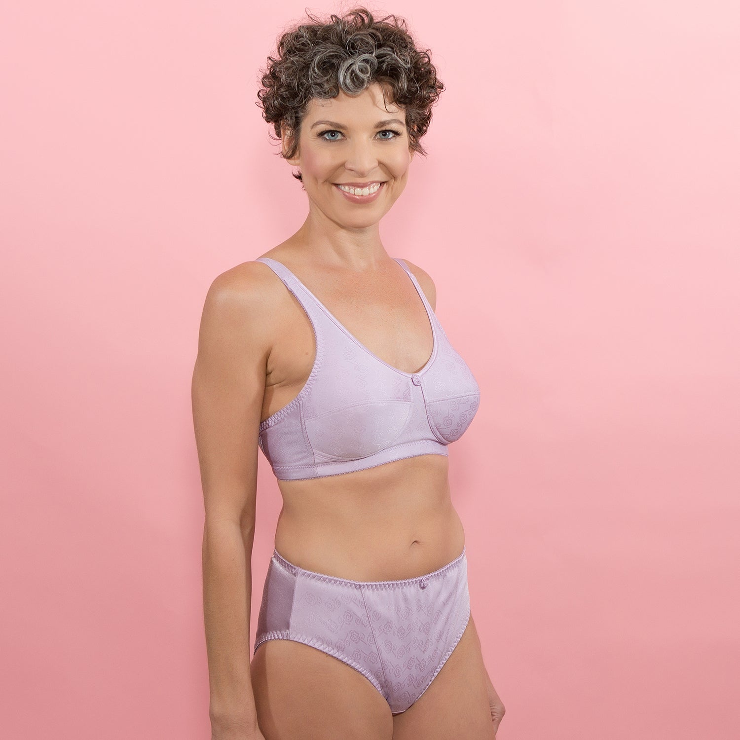 American Breast Care Mastectomy Bra Rose Contour 103 Lilac | Lilac Rose Contour Bra