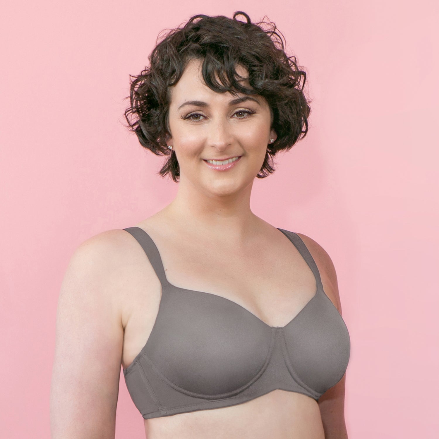 American Breast Care 516 Silhouette Bra, Cool Grey | Grey Mastectomy Bra