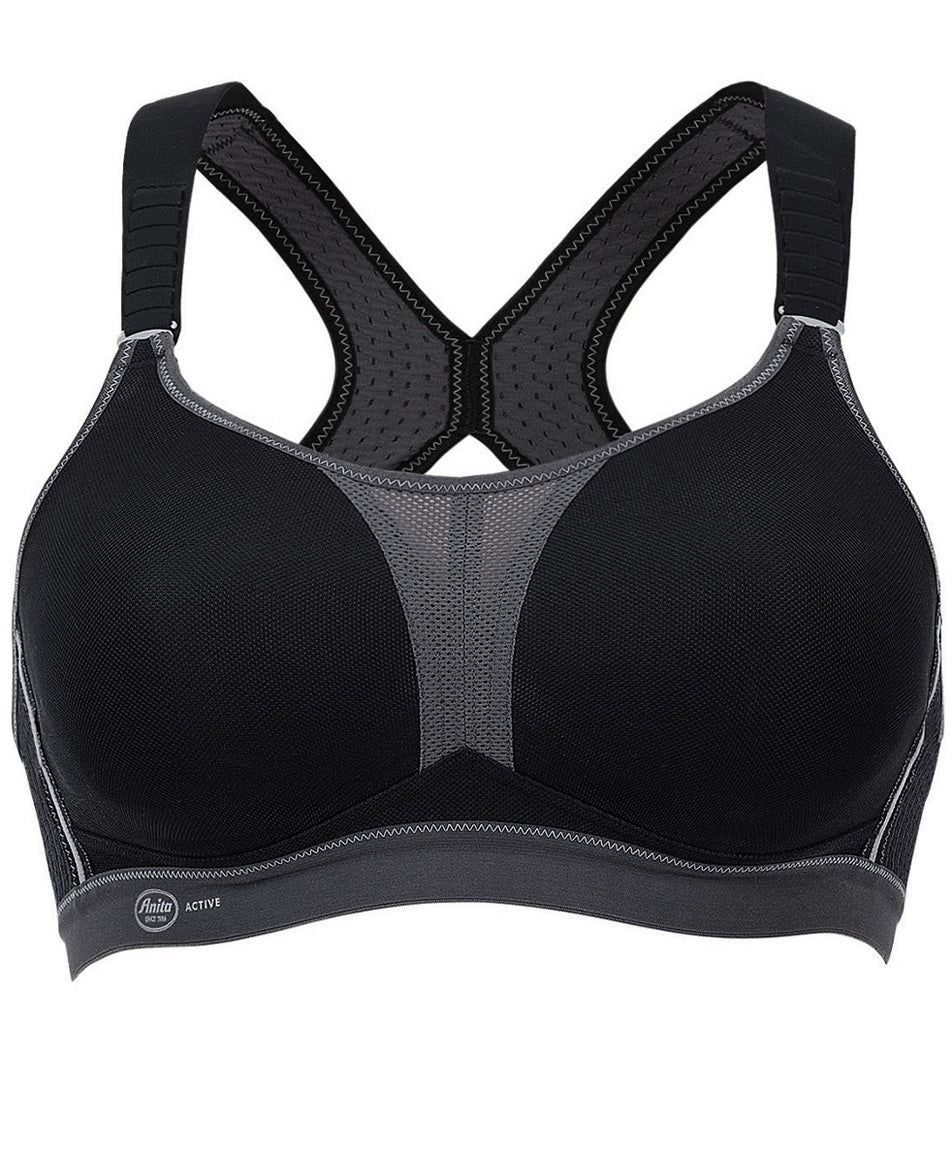 Anita Active Dynamix Star Max Support Sports bra, Black and Anthracite