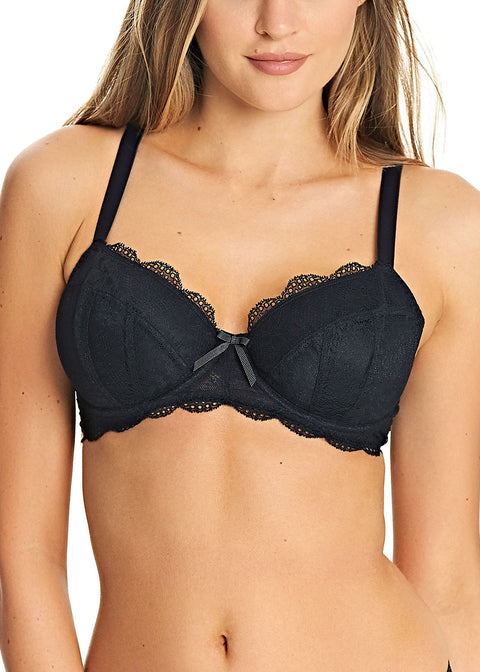 Freya Fancies Uw Padded Half Cup Bra, Black | Black Freya Fancies Bras