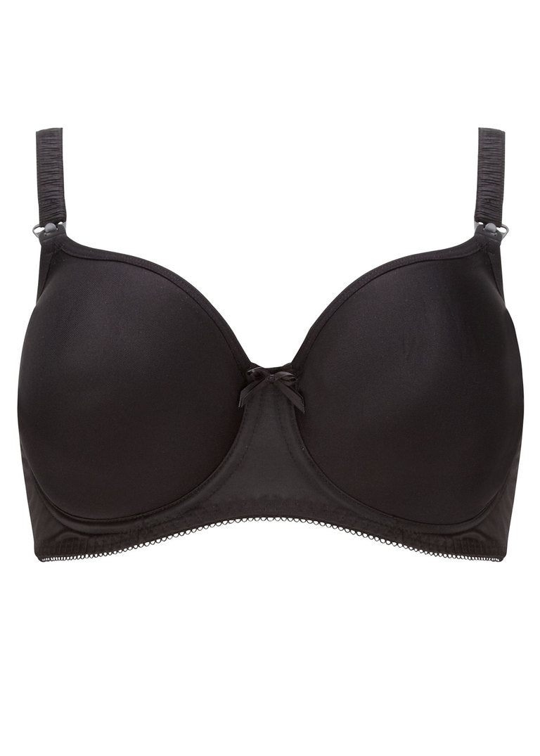 Freya Pure Underwire Molded Nursing Bra, Black