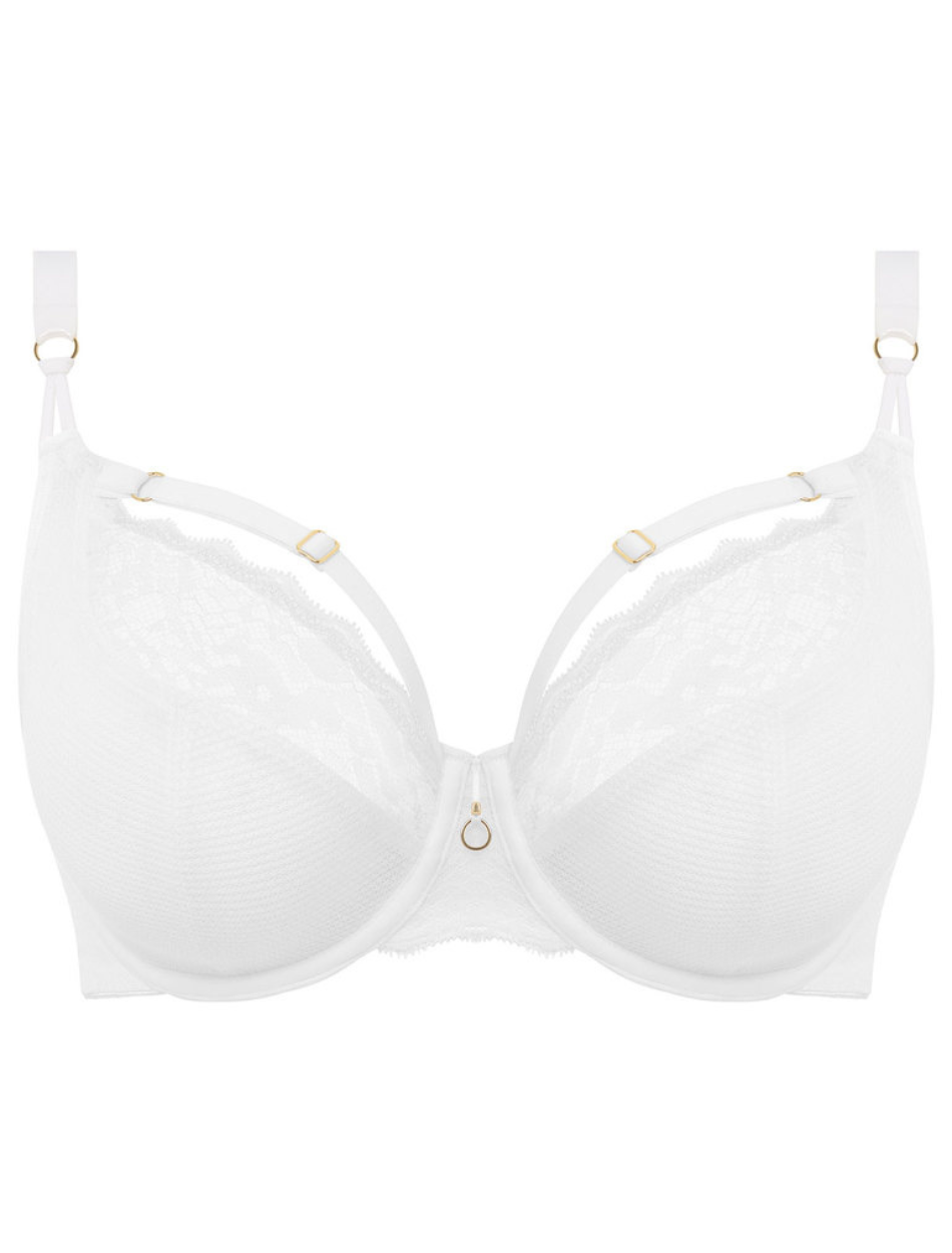 Freya Temptress Underwire Plunge Bra in White