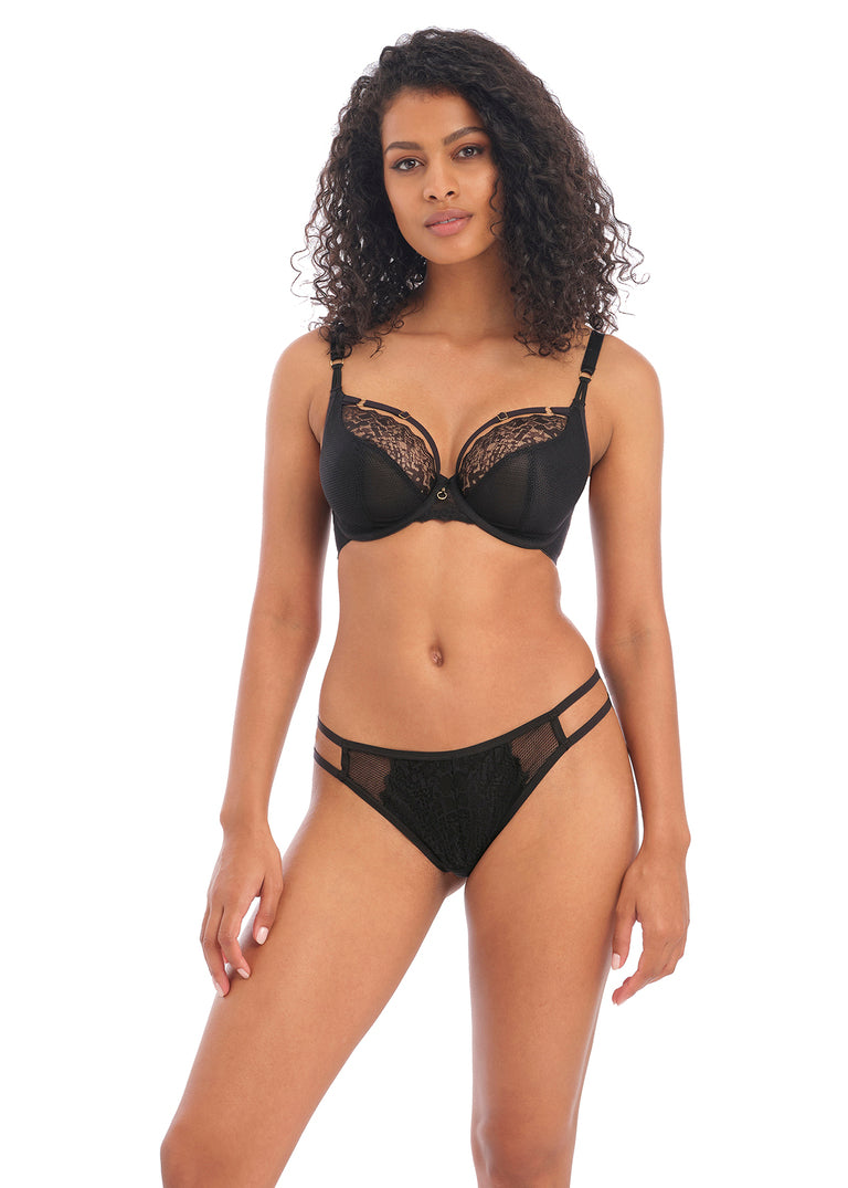 Freya Temptress Brazilian Brief, Black