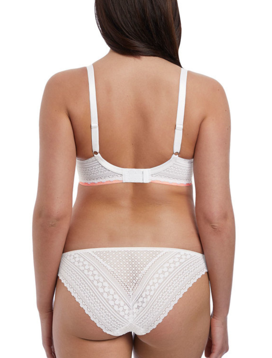 Freya Daisy Lace Underwire Balcony Bra in White | White Freya Bra