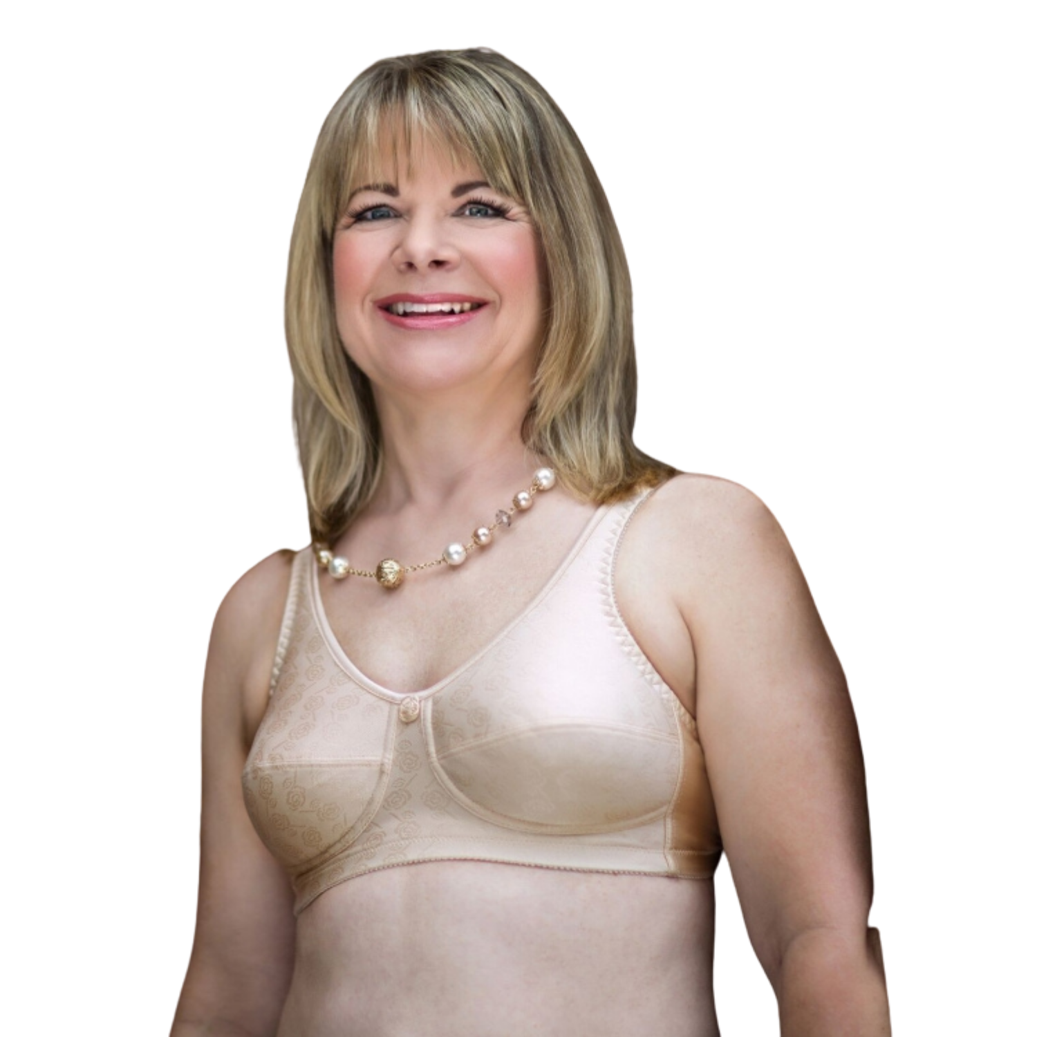 American Breast Care 103 Rose Bra Beige | Beige Pocketed Mastectomy Bras