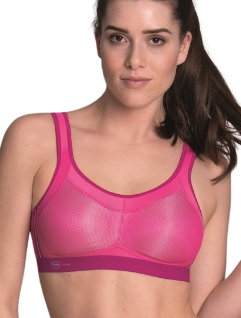 Anita Momentum Sports Bra Active Wire Free Sports Bra, Electric Pink | Pink Sports Bras