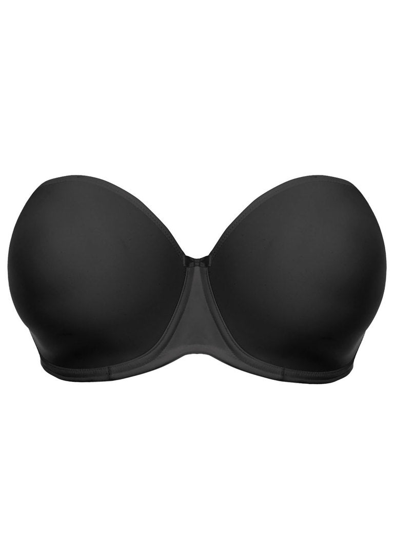 Elomi Smooth Uw Molded Strapless Bra, Black | Black Elomi Strapless Bra