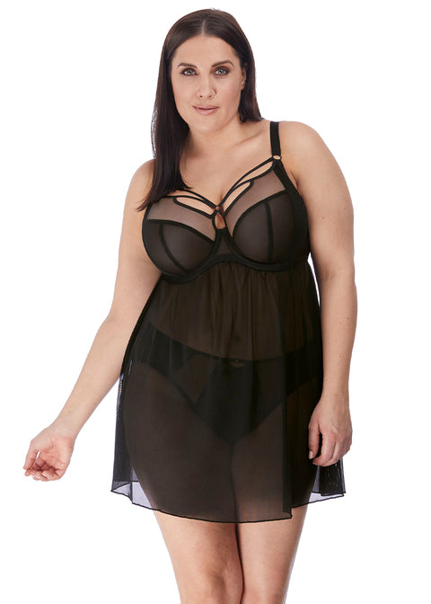 Elomi Sachi  Uw Babydoll, Black