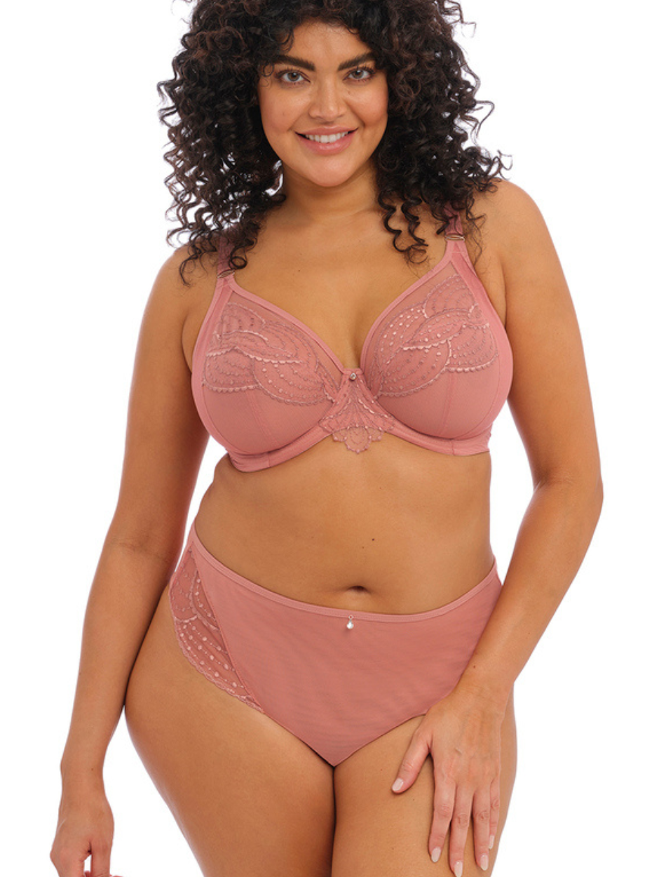 Elomi Priya Brazilian Briefs, Rosegold