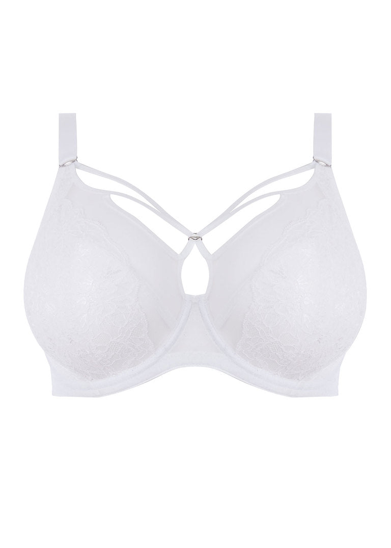 Elomi Brianna Underwire Plunge Bra, White | White Elomi Brianna Bras