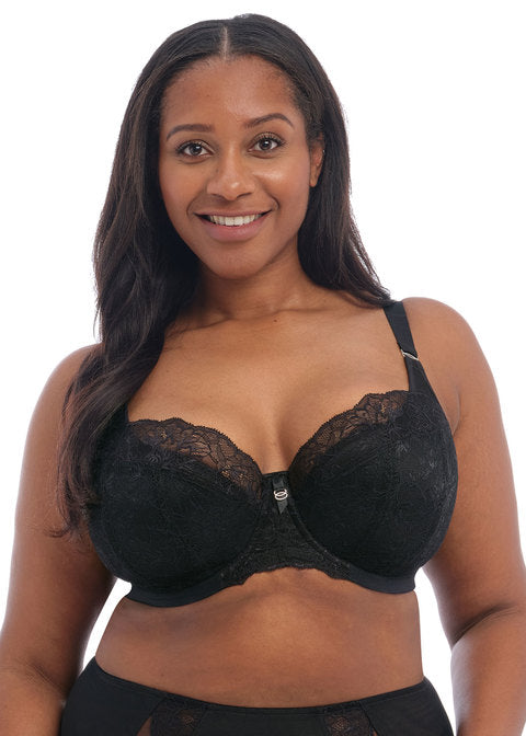 Elomi Brianna Underwire Padded Half Cup Bra, Black | Black Elomi Brianna Bras