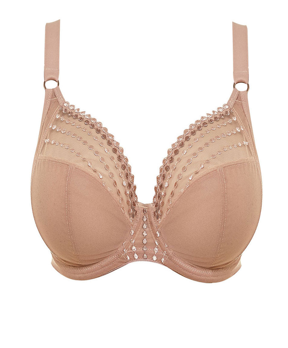 Elomi Matilda Underwire Plunge Bra, Cafe Au Lait | Elomi Bra in Cafe