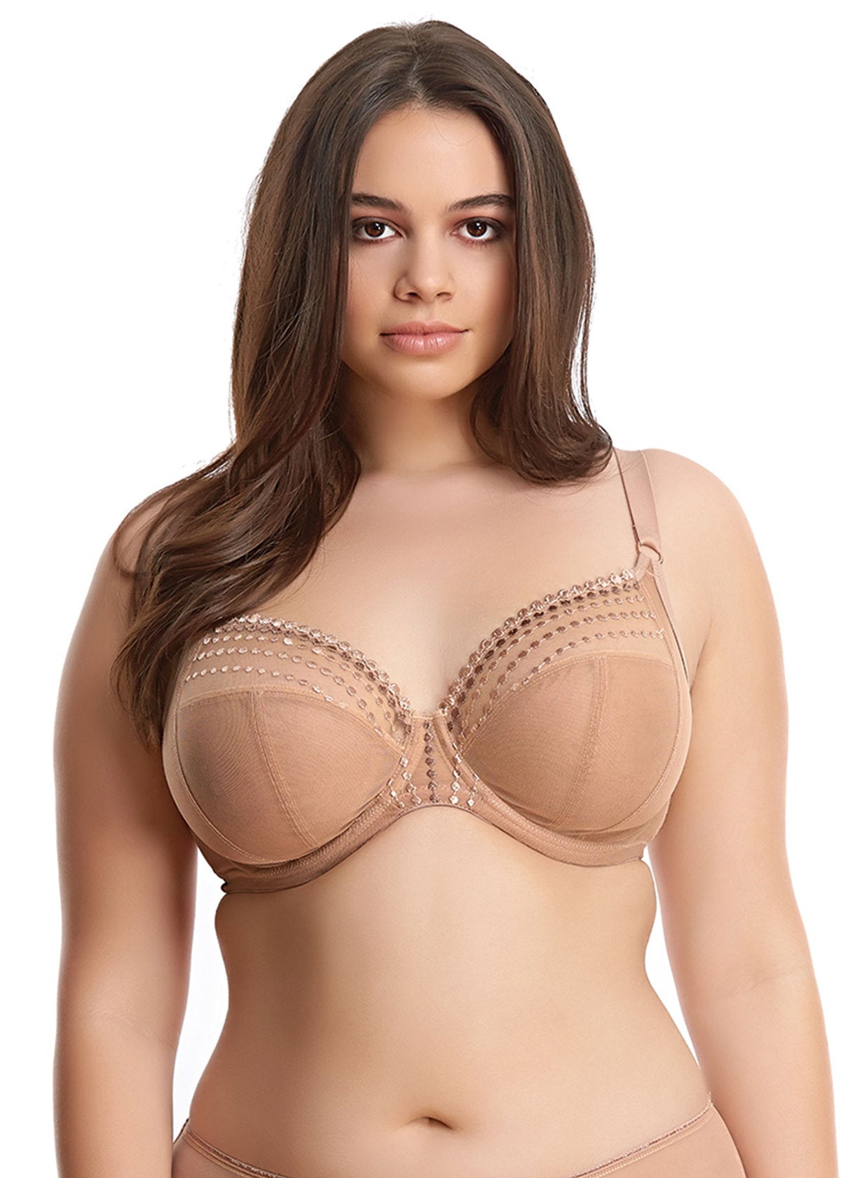 Elomi Matilda Underwire Plunge Bra, Cafe Au Lait | Elomi Bra in Cafe