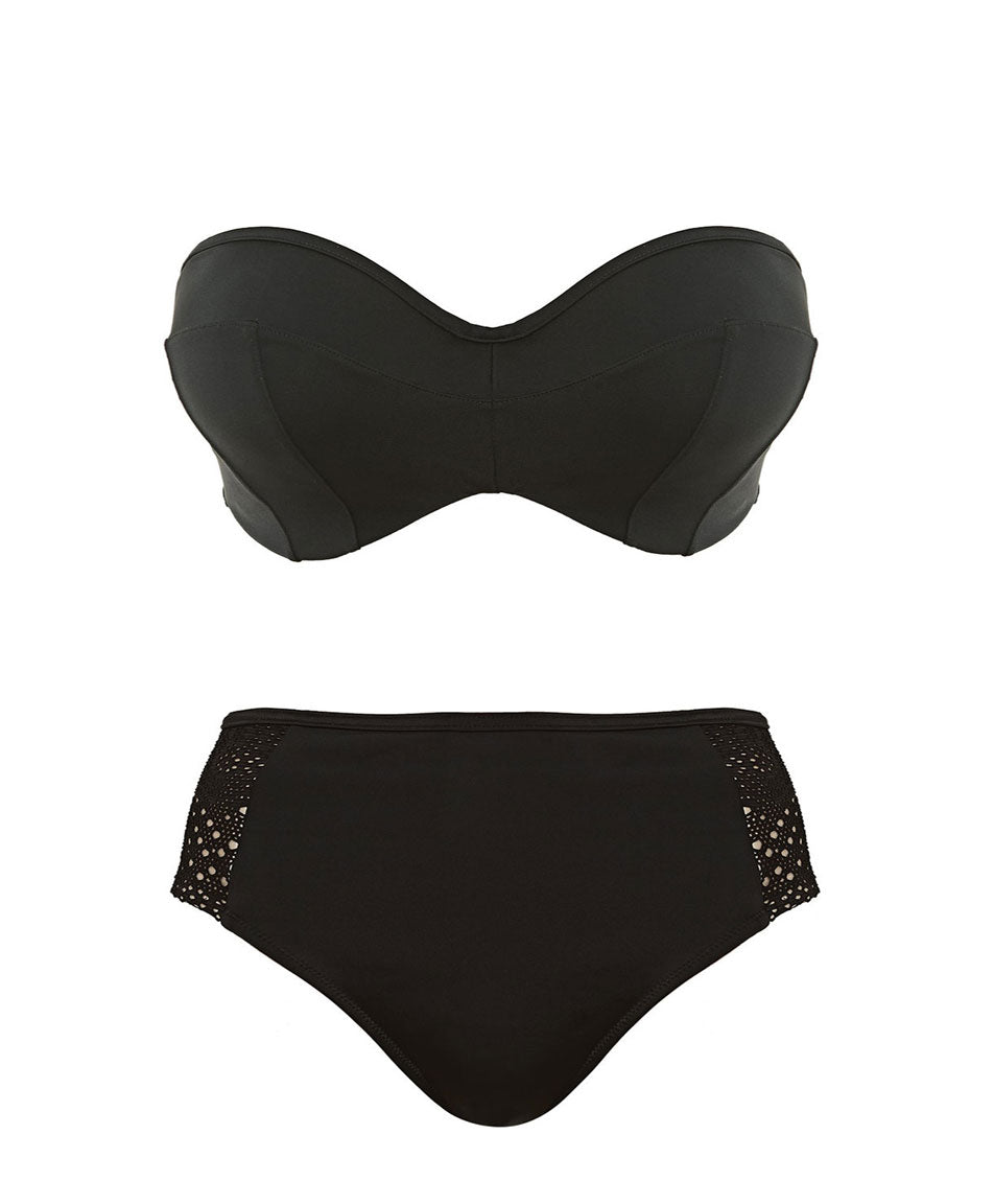 Elomi Essentials Bandeau Bikini Black ES7532