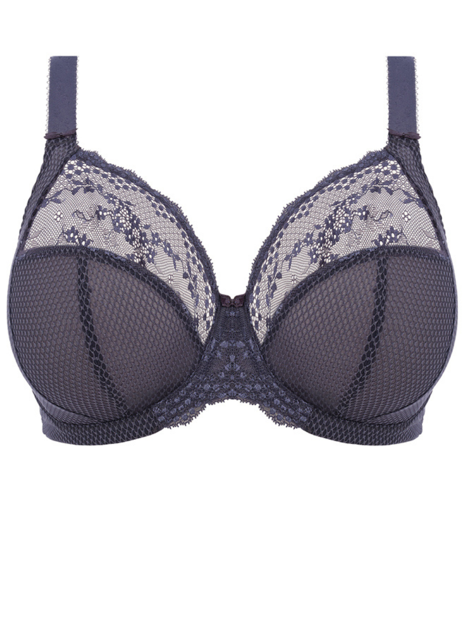 Elomi Charley Underwire Plunge Bra Storm Grey