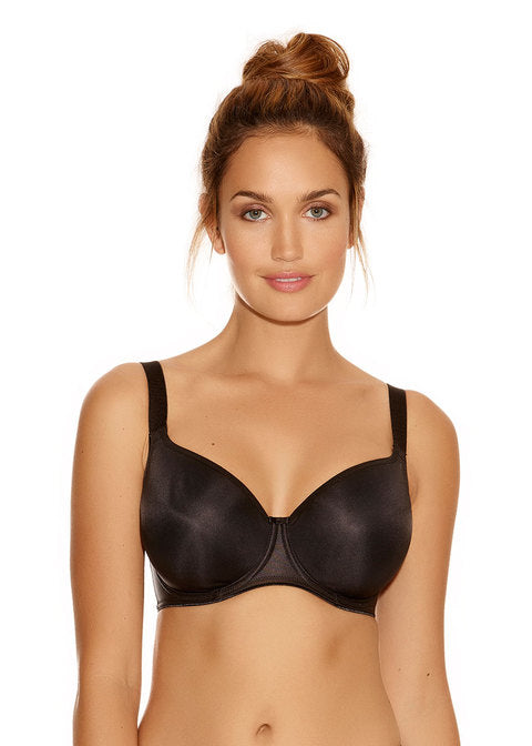 Fantasie Smoothing Underwire Molded Balcony Seamless Bra, Black