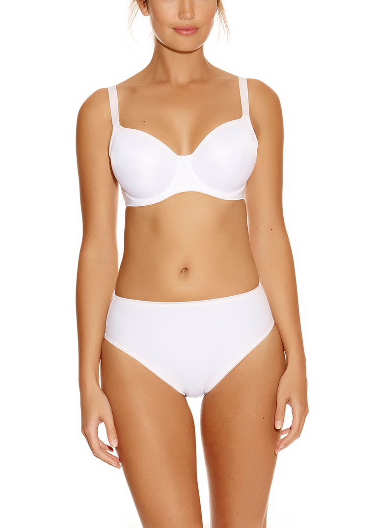 Fantasie Smoothing Underwire Moulded Balcony Seamless Bra, White