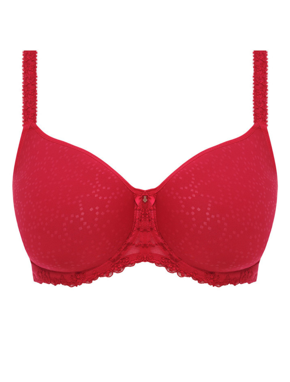 Fantasie Ana Underwire Molded Spacer Bra, Red | Red Molded Bra