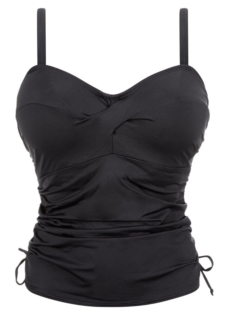 Fantasie Versailles Black Uw Twist Front Tankini - Control Lining in Black