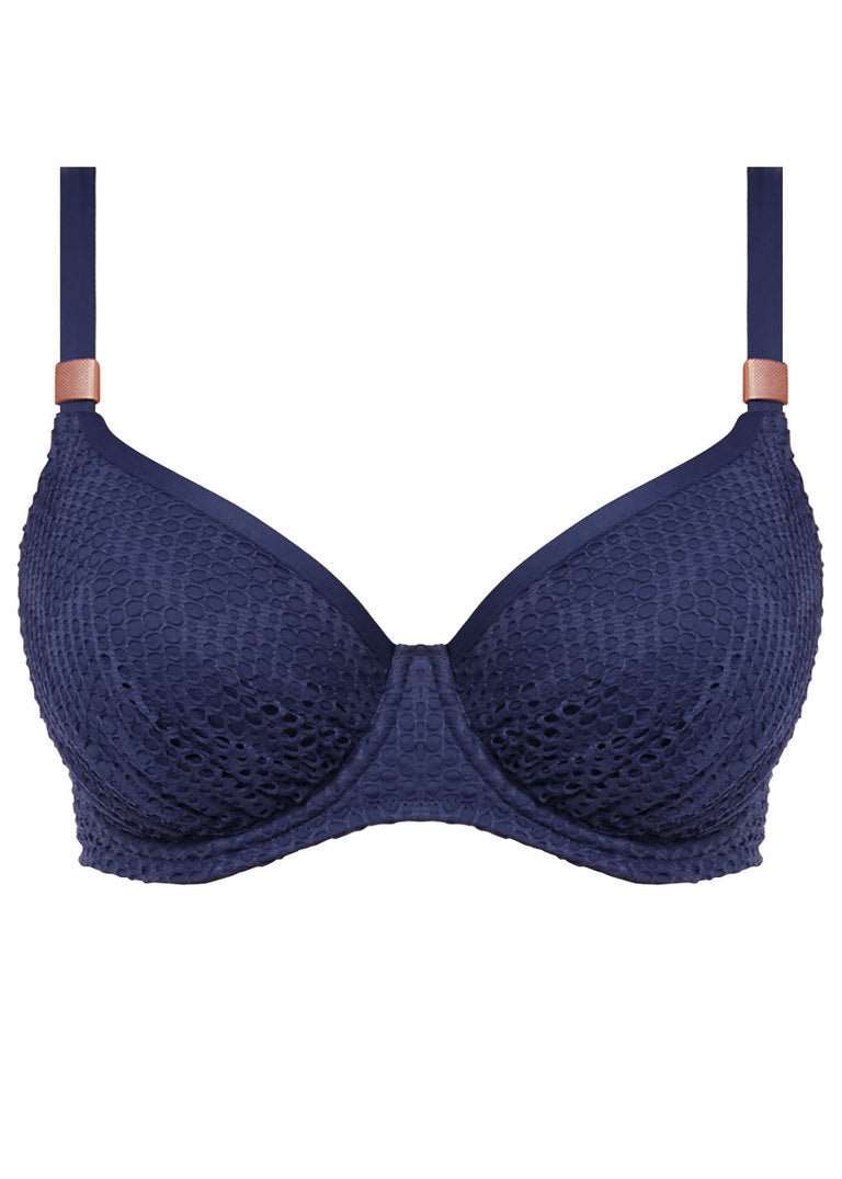 Fantasie Marseille Underwire Gathered Full Cup Bikini Top, Twilight