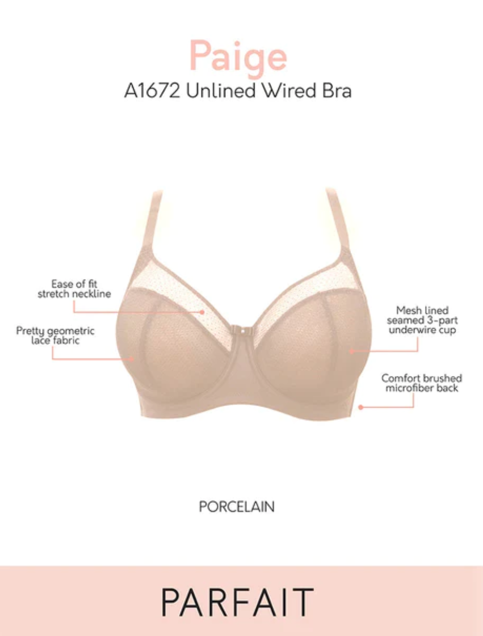 Parfait Paige Bra Underwired Full Cup Unlined Bra, Porcelain | Beige Parfait Bra