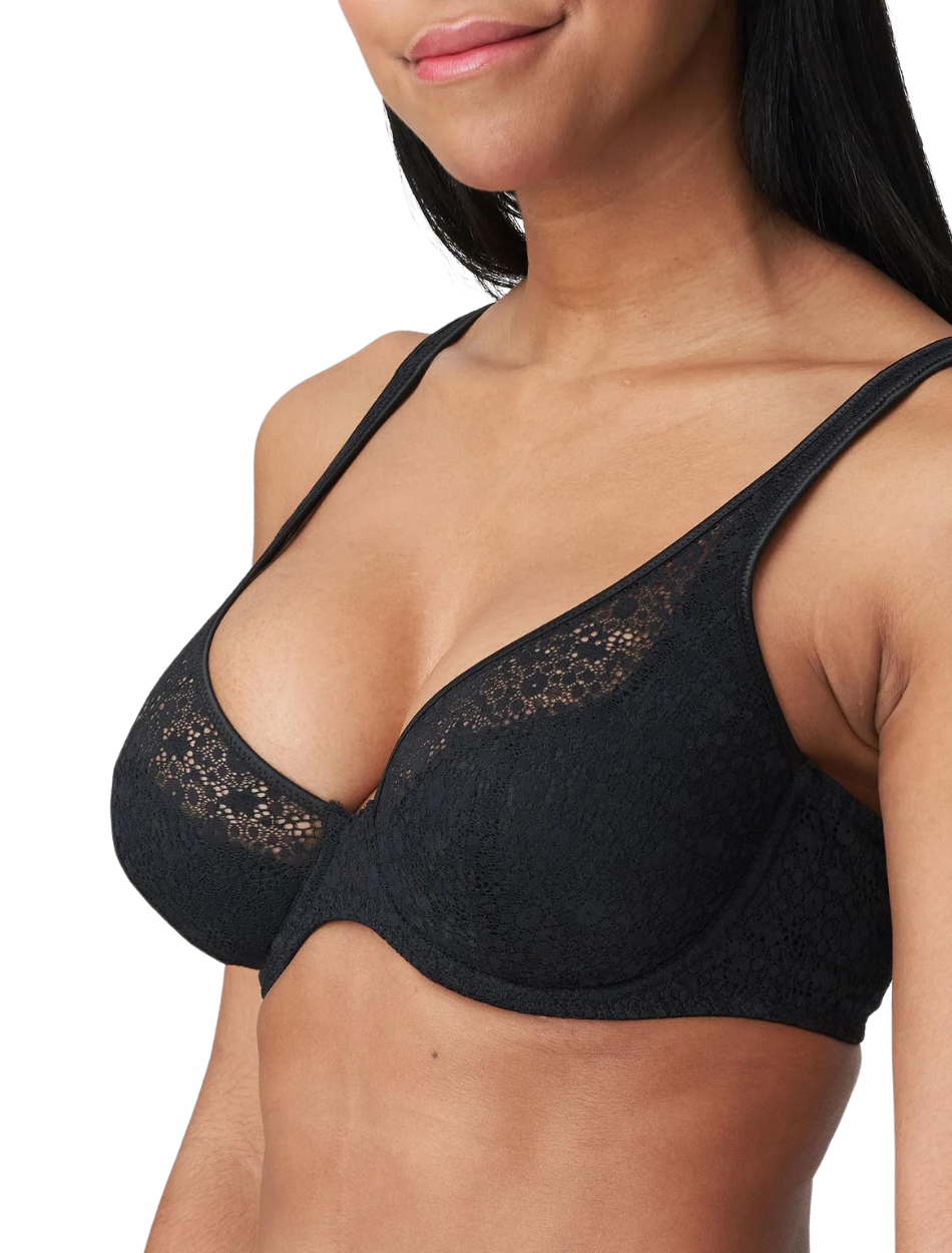 PrimaDonna Twist Epirus Half Padded Plunge Bra, Black | PrimaDonna Plunge Bra