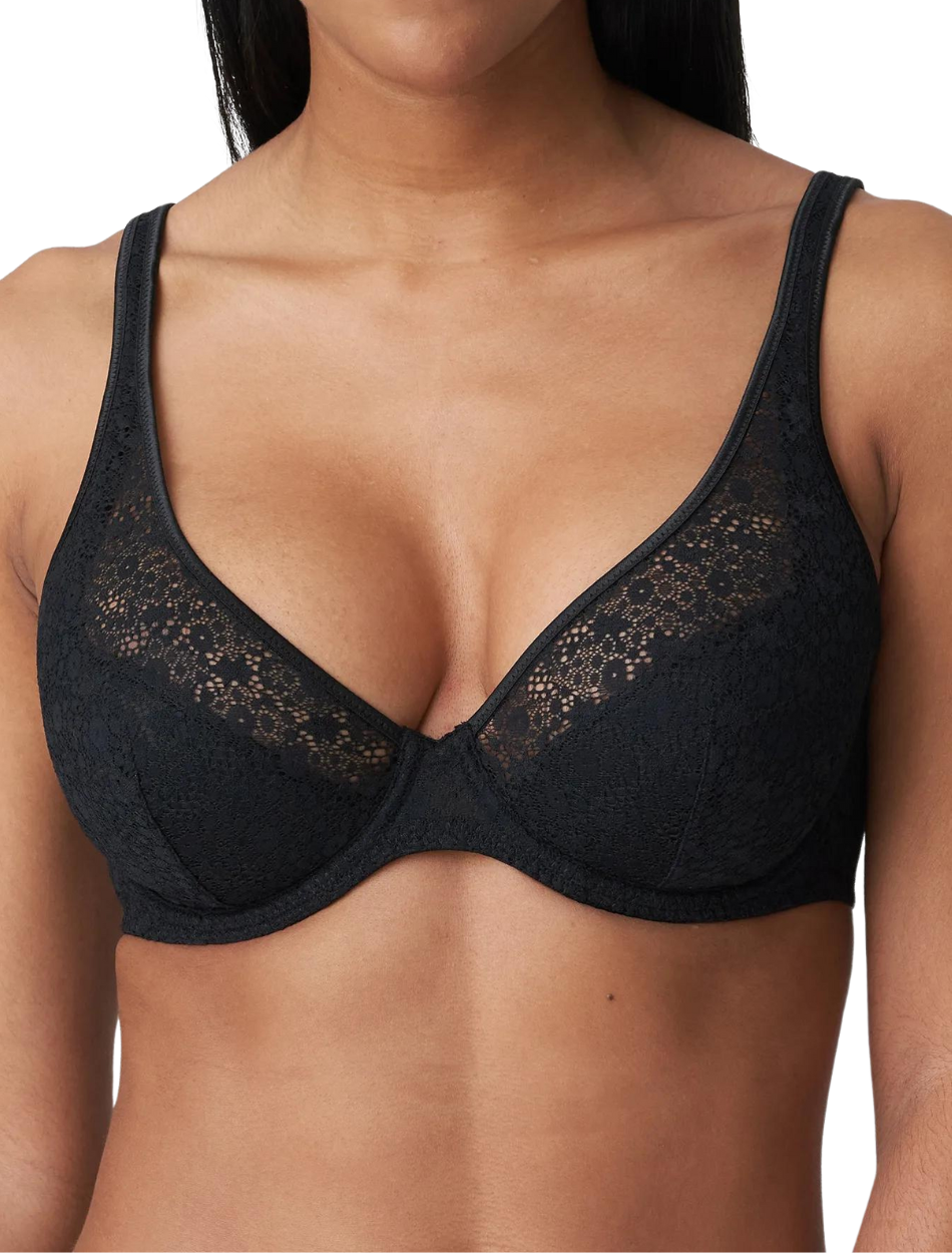 PrimaDonna Twist Epirus Half Padded Plunge Bra, Black | PrimaDonna Plunge Bra