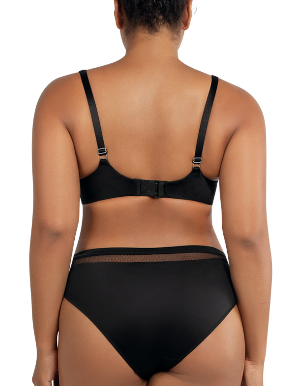 Parfait Paige Bra Underwired Full Cup Unlined Bra, Black | Black Parfait Bra