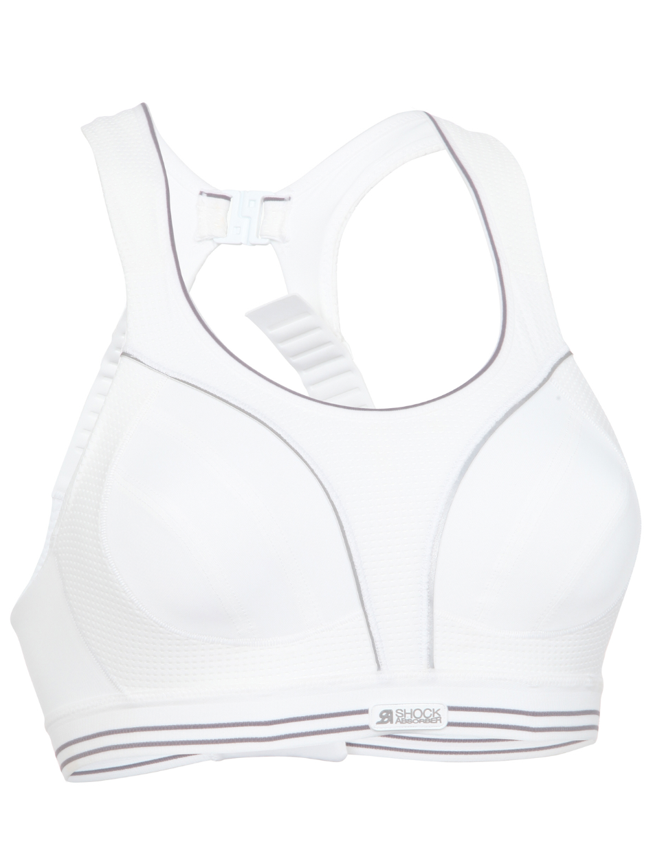 Shock Absorber Ultimate Run Bra, White | White High Impact Sports Bras