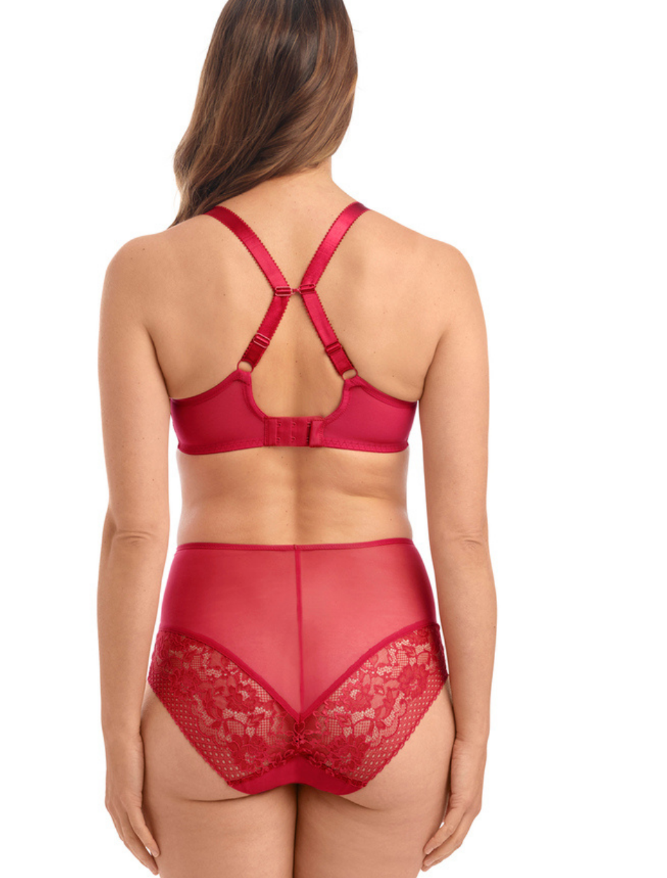 Fantasie Ann-Marie Briefs High Waist Panty, Red