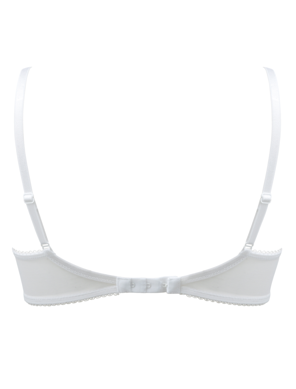 Gossard Superboost Underwire Plunge Non Padded Bra, White | Gossard Plunge Bra in White