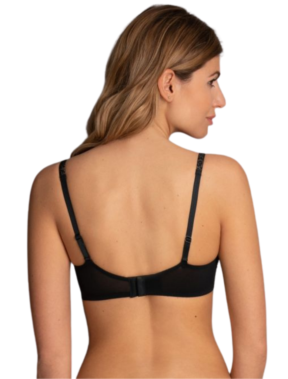 Anita Rosa Faia Fleur Underwire Side Support Bra, Black