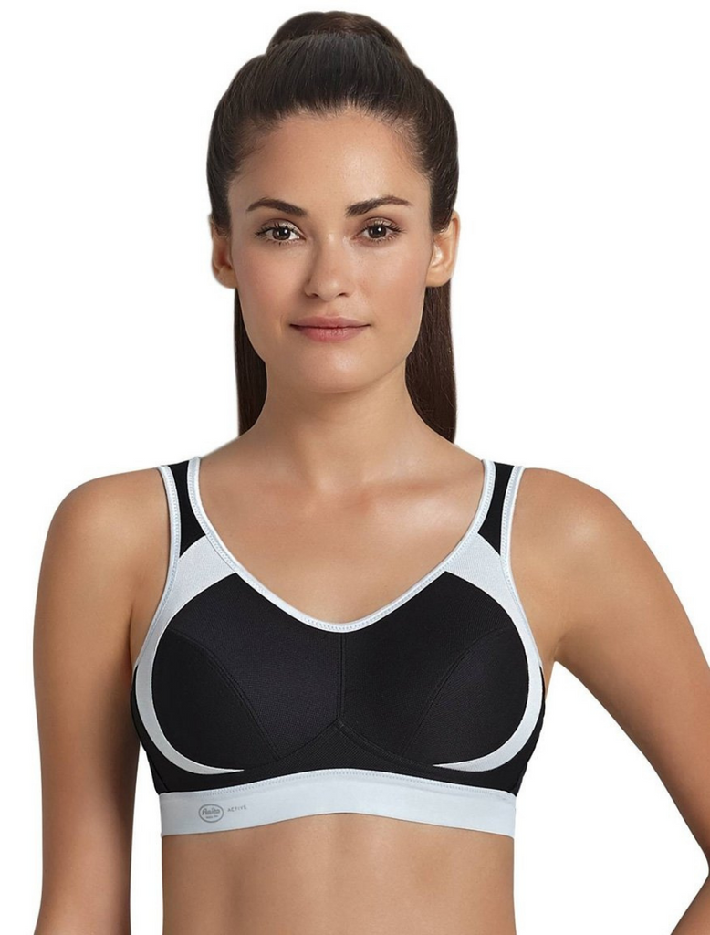 The Anita Maximum Support and Control Wire Free Sports Bra in Black Bras & Honey USA