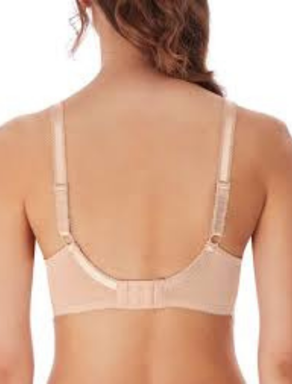 Freya Expression Underwire Demi Plunge Molded Bra, Natural Beige